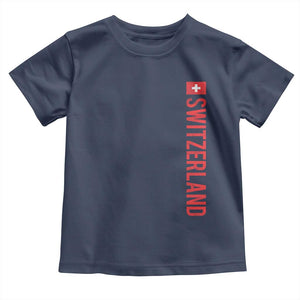 Switzerland Heritage Vintage Swiss Flag Schweiz Toddler T Shirt