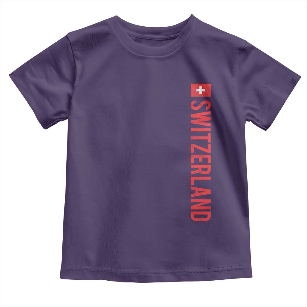 Switzerland Heritage Vintage Swiss Flag Schweiz Toddler T Shirt