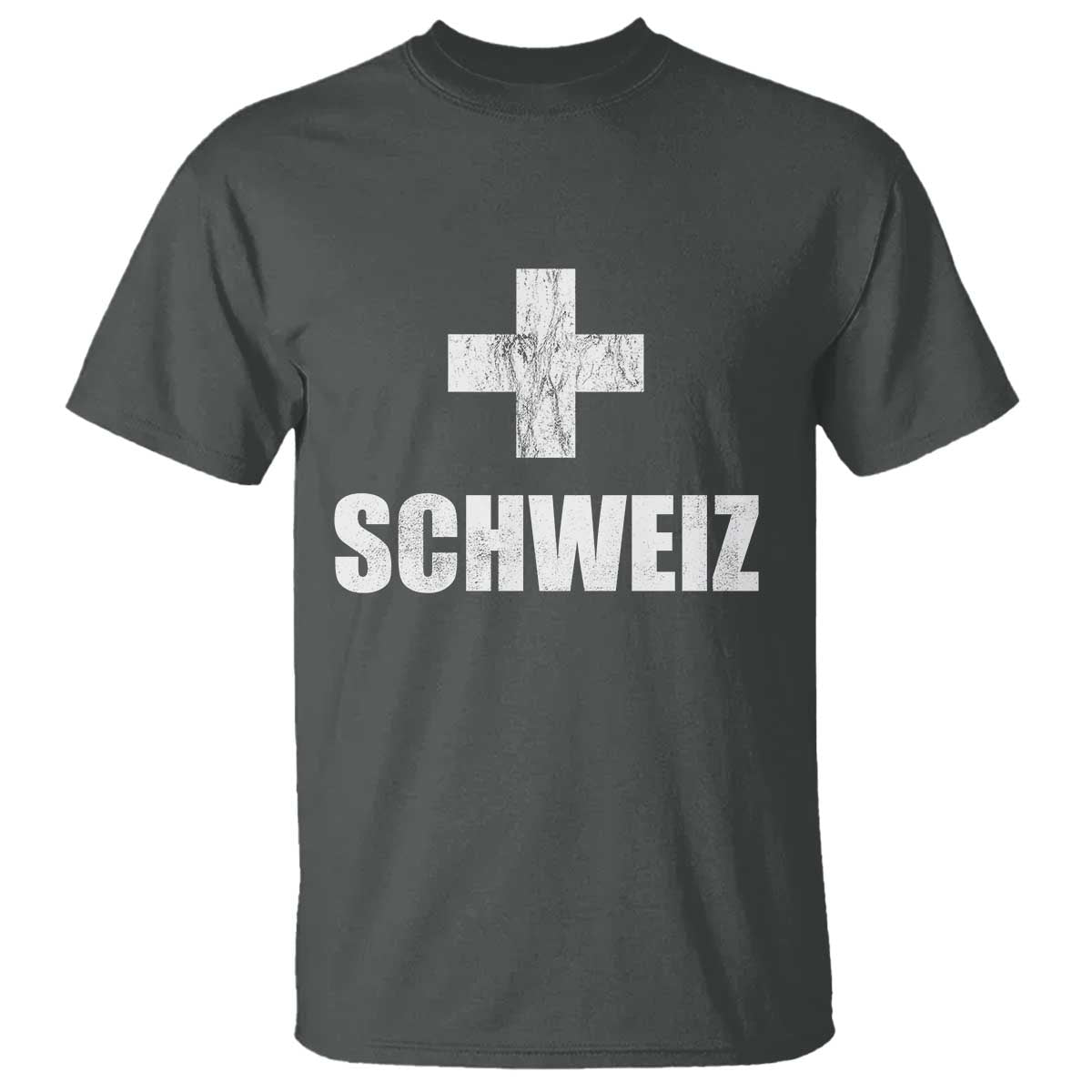 Schweiz Swiss German Vintage Cross Flag Switzerland Roots T Shirt