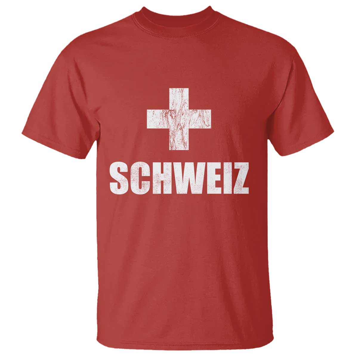 Schweiz Swiss German Vintage Cross Flag Switzerland Roots T Shirt TS11 Red Print Your Wear