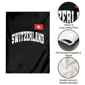 Switzerland Sports Throwback Design Garden Flag Vintage Swiss Flag Soccer Jersey Style