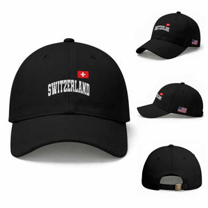 Switzerland Sports Throwback Design Baseball Cap Vintage Swiss Flag Soccer Jersey Style