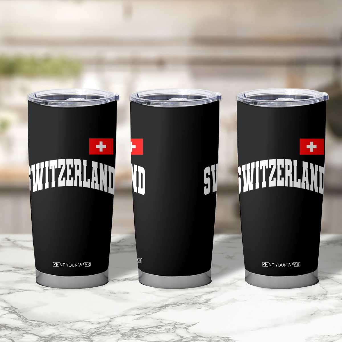 Switzerland Sports Throwback Design Tumbler Cup Vintage Swiss Flag Soccer Jersey Style