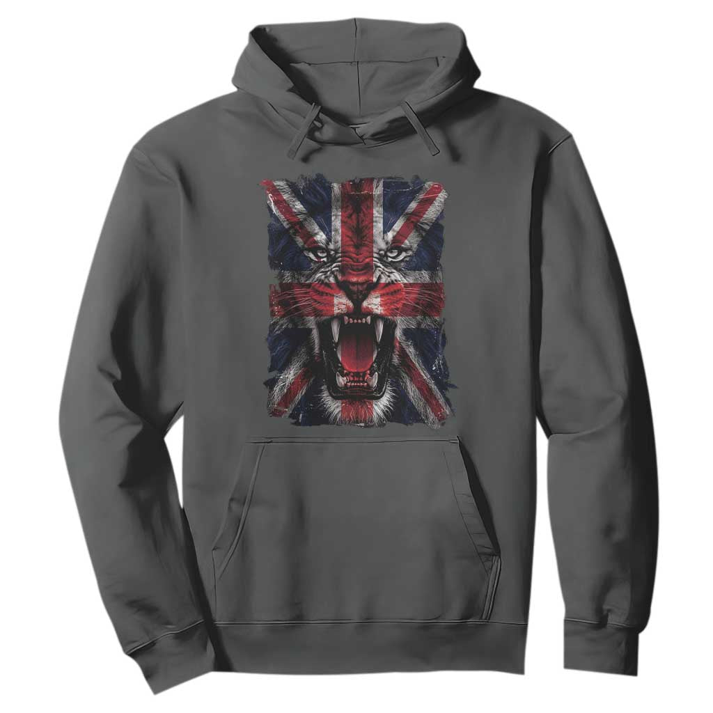 Union Jack Flag Lion Face UK British Great Britain Hoodie