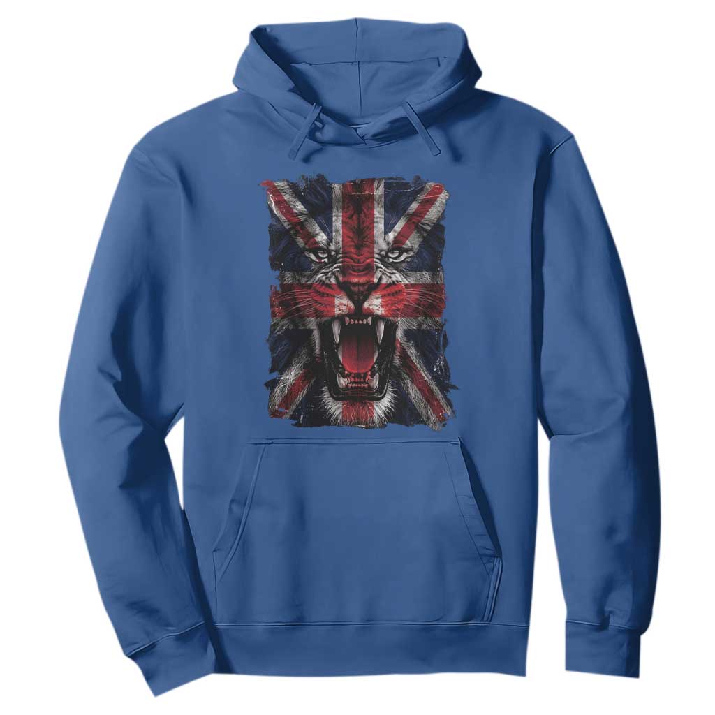 Union Jack Flag Lion Face UK British Great Britain Hoodie