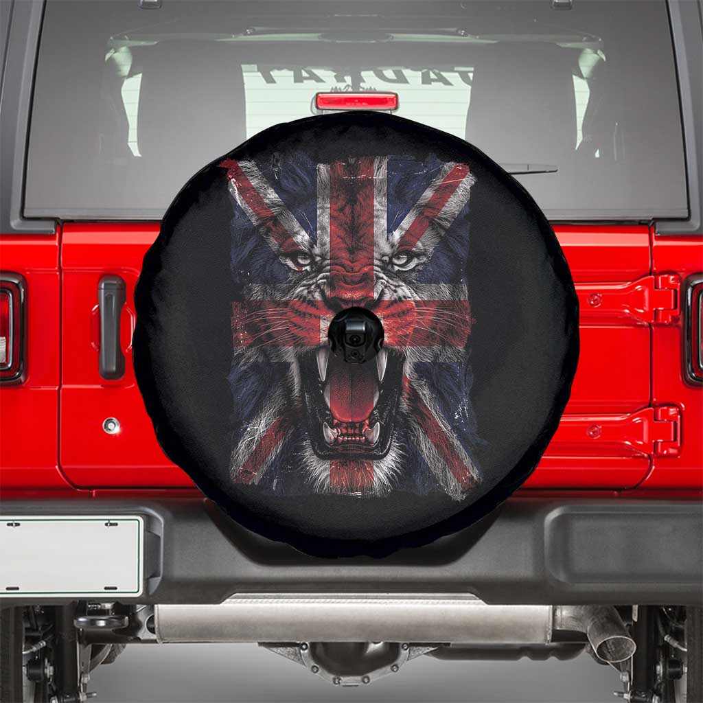 Union Jack Flag Lion Face UK British Great Britain Spare Tire Cover
