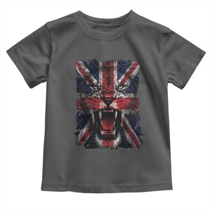 Union Jack Flag Lion Face UK British Great Britain Toddler T Shirt