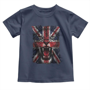 Union Jack Flag Lion Face UK British Great Britain Toddler T Shirt