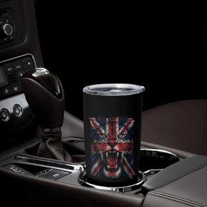Union Jack Flag Lion Face UK British Great Britain Tumbler Cup