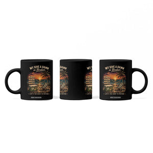 My Give A Damn is Broken Lifes Too Short to Pretend Coffee Mug Funny Old Man Quote