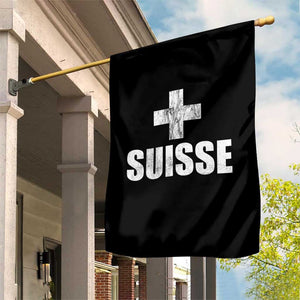 Suisse Swiss French Vintage Cross Flag Switzerland Roots Garden Flag