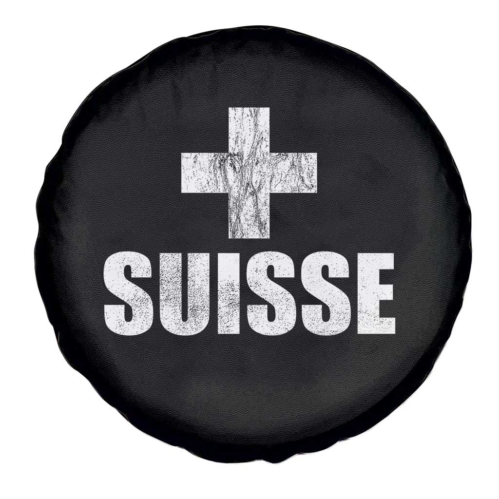 Suisse Swiss French Vintage Cross Flag Switzerland Roots Spare Tire Cover