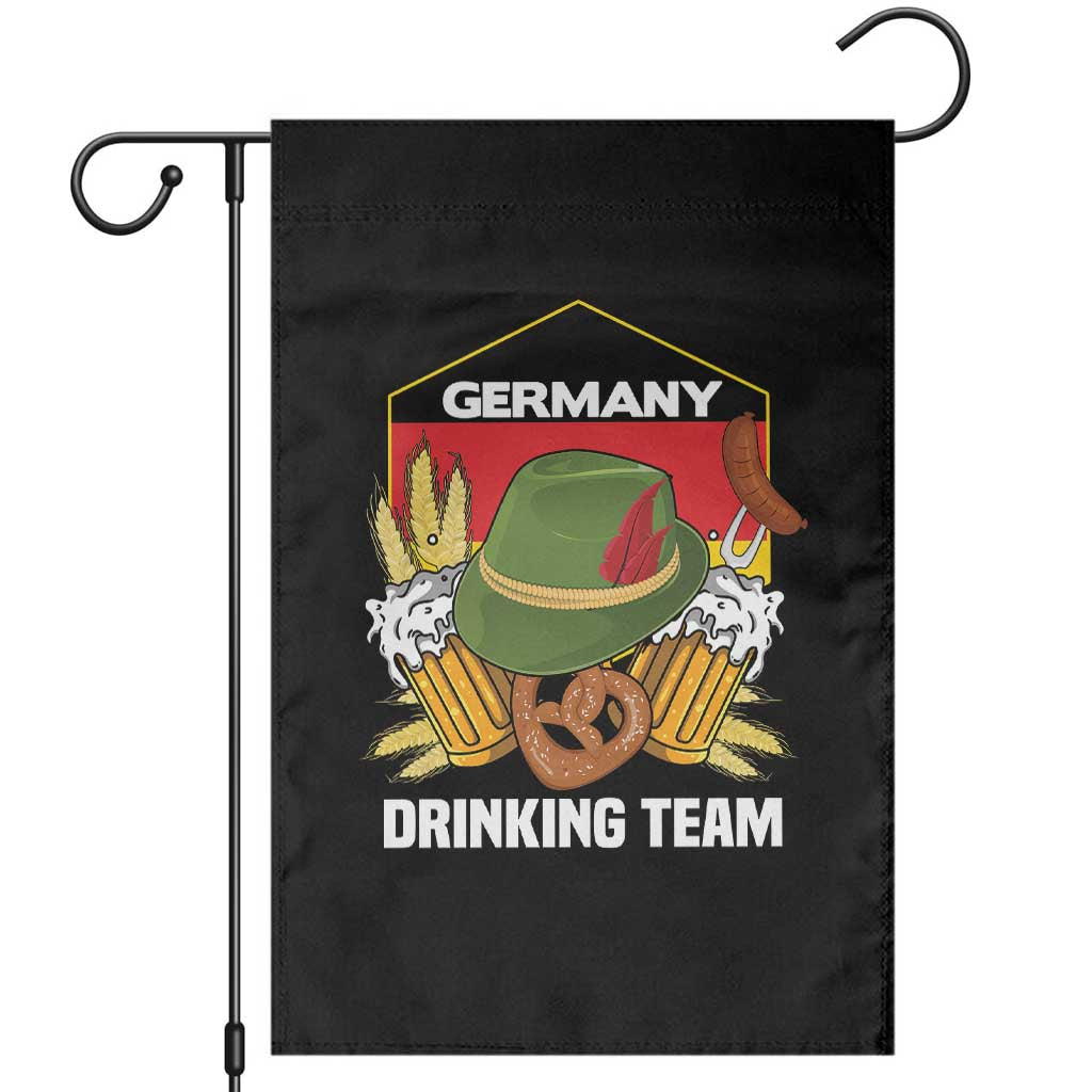 Germany Drinking Team Garden Flag Germany Beer Festivals Oktoberfest Alpine hat Barley TS11 Black Print Your Wear