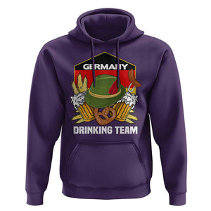 Germany Drinking Team Hoodie Germany Beer Festivals Oktoberfest Alpine hat Barley TS11 Purple Print Your Wear