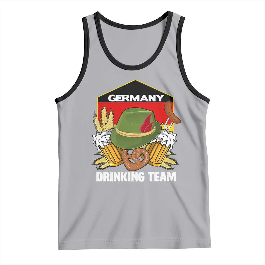 Germany Drinking Team Tank Top Germany Beer Festivals Oktoberfest Alpine hat Barley TS11 Athletic Heather Black Print Your Wear