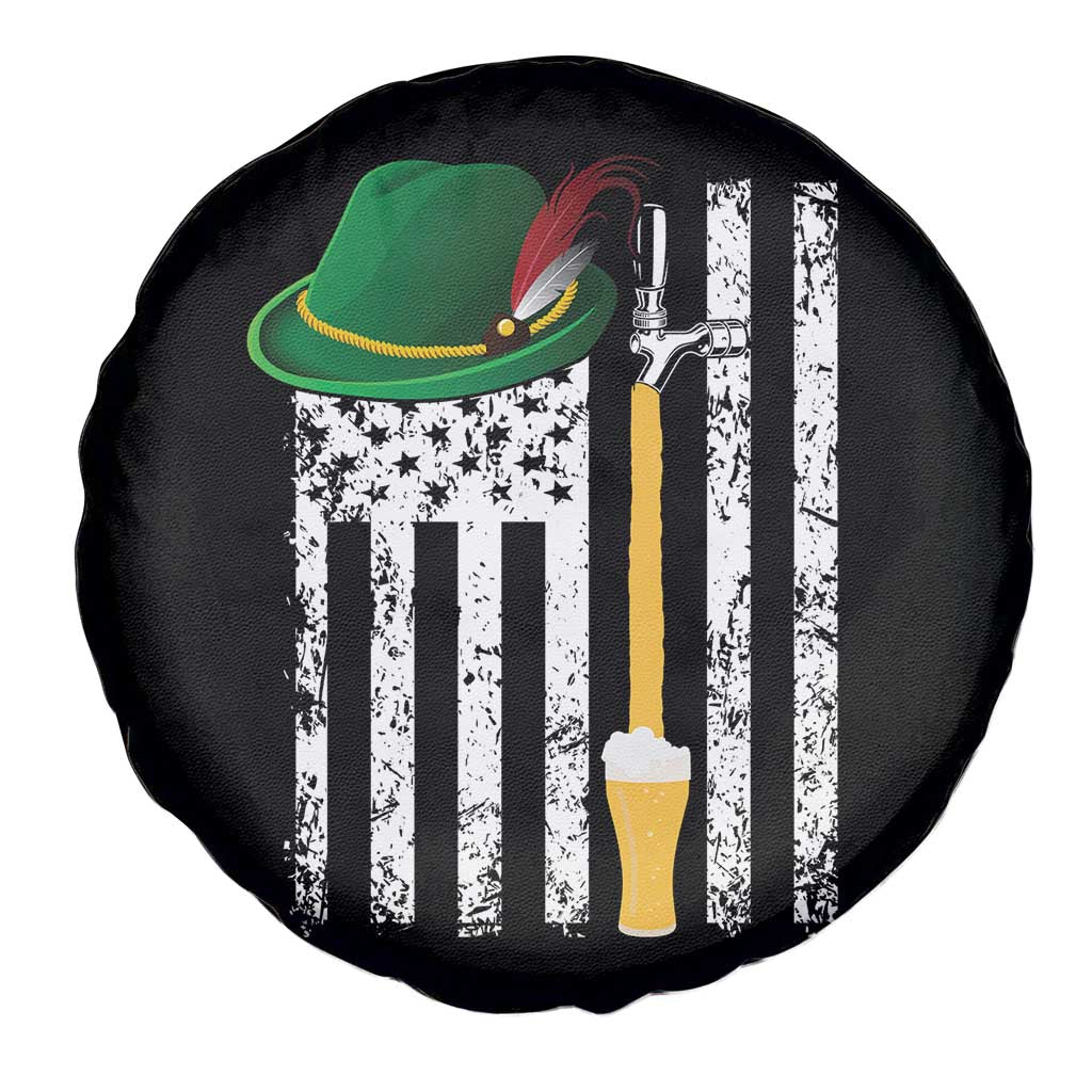 Funny German Beer Spare Tire Cover Oktoberfest Vintage American Flag Alpine hat TS11 Print Your Wear