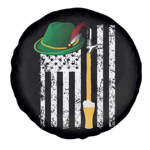 Funny German Beer Spare Tire Cover Oktoberfest Vintage American Flag Alpine hat TS11 Print Your Wear