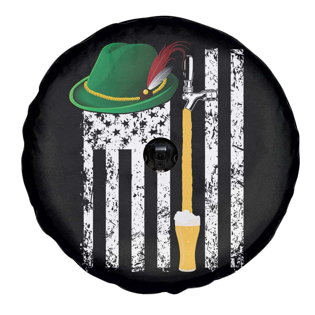 Funny German Beer Spare Tire Cover Oktoberfest Vintage American Flag Alpine hat TS11 Print Your Wear
