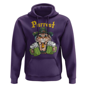 Funny Oktoberfest Cat Hoodie Purrost Kitty Drinking Beer Lederhosen Pet Lovers TS11 Purple Print Your Wear