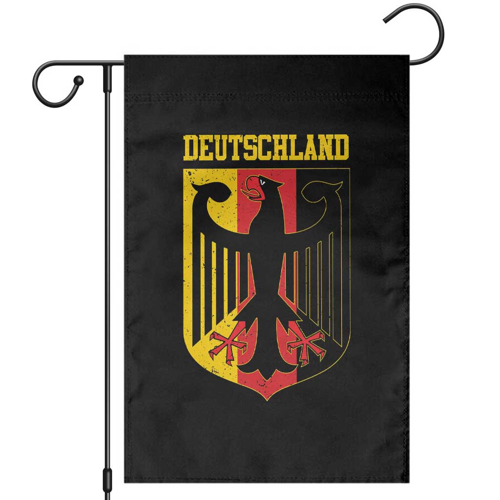 Deutschland German Pride Garden Flag Bundesadler Coat of Arms TS11 Black Print Your Wear
