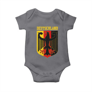 Deutschland German Pride Baby Onesie Bundesadler Coat of Arms TS11 Charcoal Print Your Wear