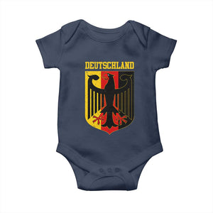 Deutschland German Pride Baby Onesie Bundesadler Coat of Arms TS11 Navy Print Your Wear