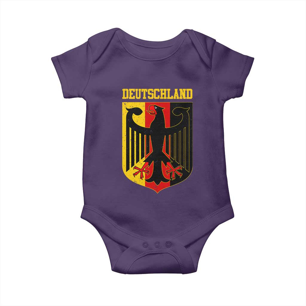 Deutschland German Pride Baby Onesie Bundesadler Coat of Arms TS11 Purple Print Your Wear