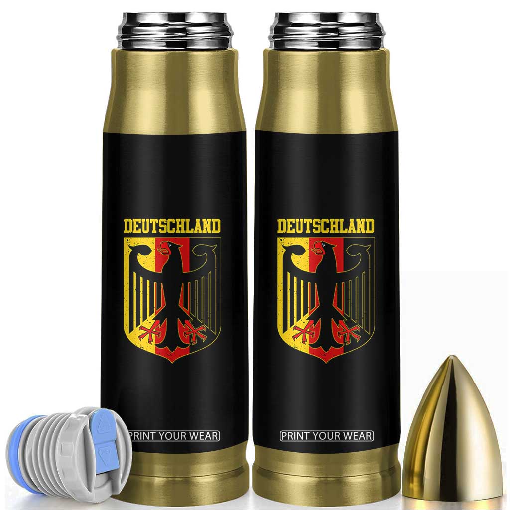Deutschland German Pride Bullet Tumbler Bundesadler Coat of Arms TS11 Black Print Your Wear