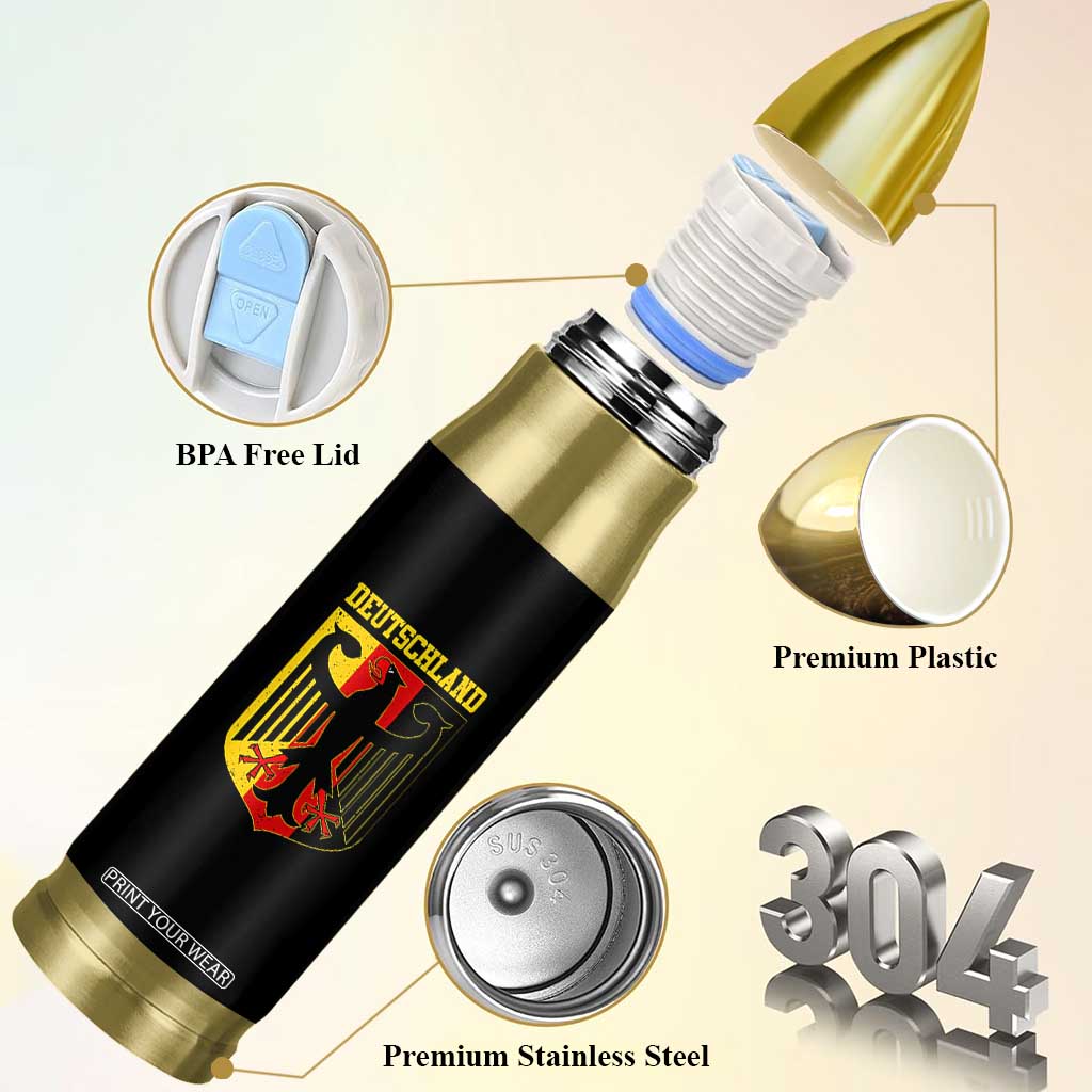 Deutschland German Pride Bullet Tumbler Bundesadler Coat of Arms TS11 Print Your Wear