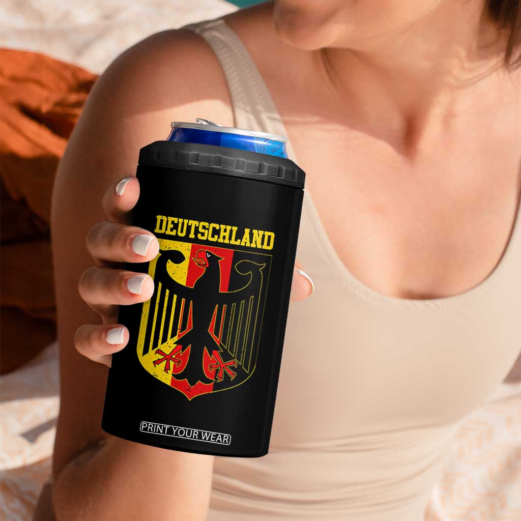 Deutschland German Pride 4 in 1 Can Cooler Tumbler Bundesadler Coat of Arms TS11 Print Your Wear
