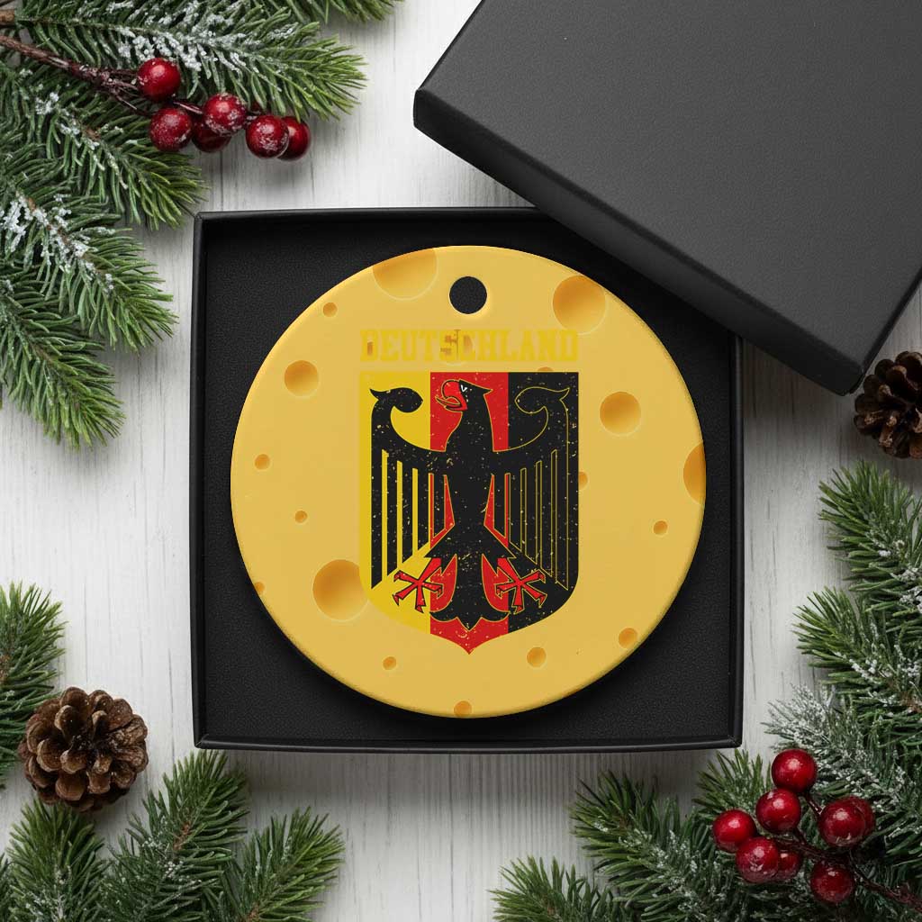 Deutschland German Pride Ceramic Ornament Bundesadler Coat of Arms TS11 1pc Yellow Cheese Print Your Wear