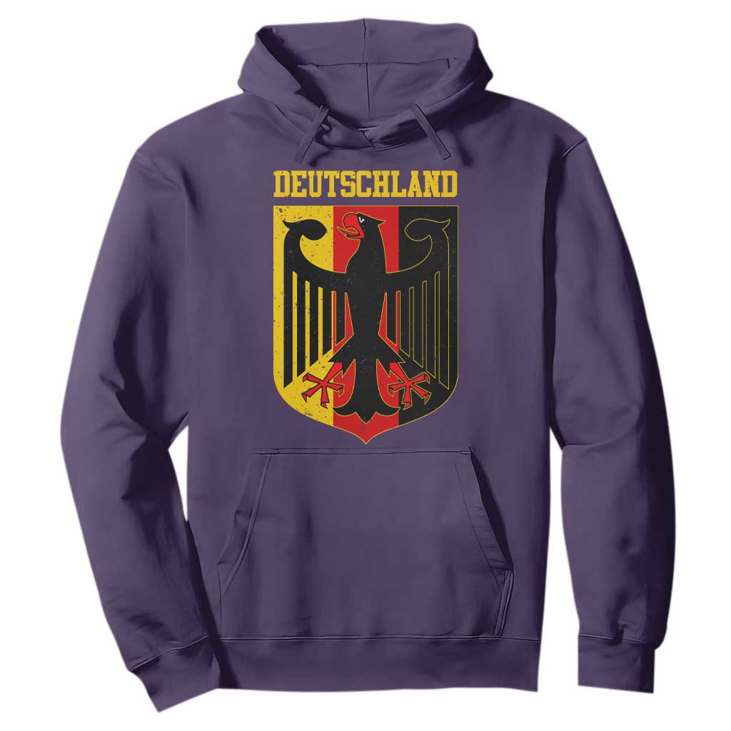 Deutschland German Pride Hoodie Bundesadler Coat of Arms TS11 Purple Print Your Wear