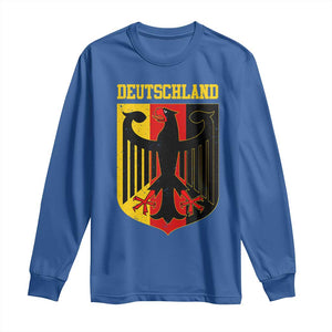 Deutschland German Pride Long Sleeve Shirt Bundesadler Coat of Arms TS11 Royal Blue Print Your Wear