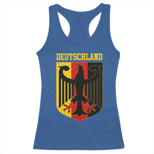 Deutschland German Pride Racerback Tank Top Bundesadler Coat of Arms TS11 Royal Blue Print Your Wear