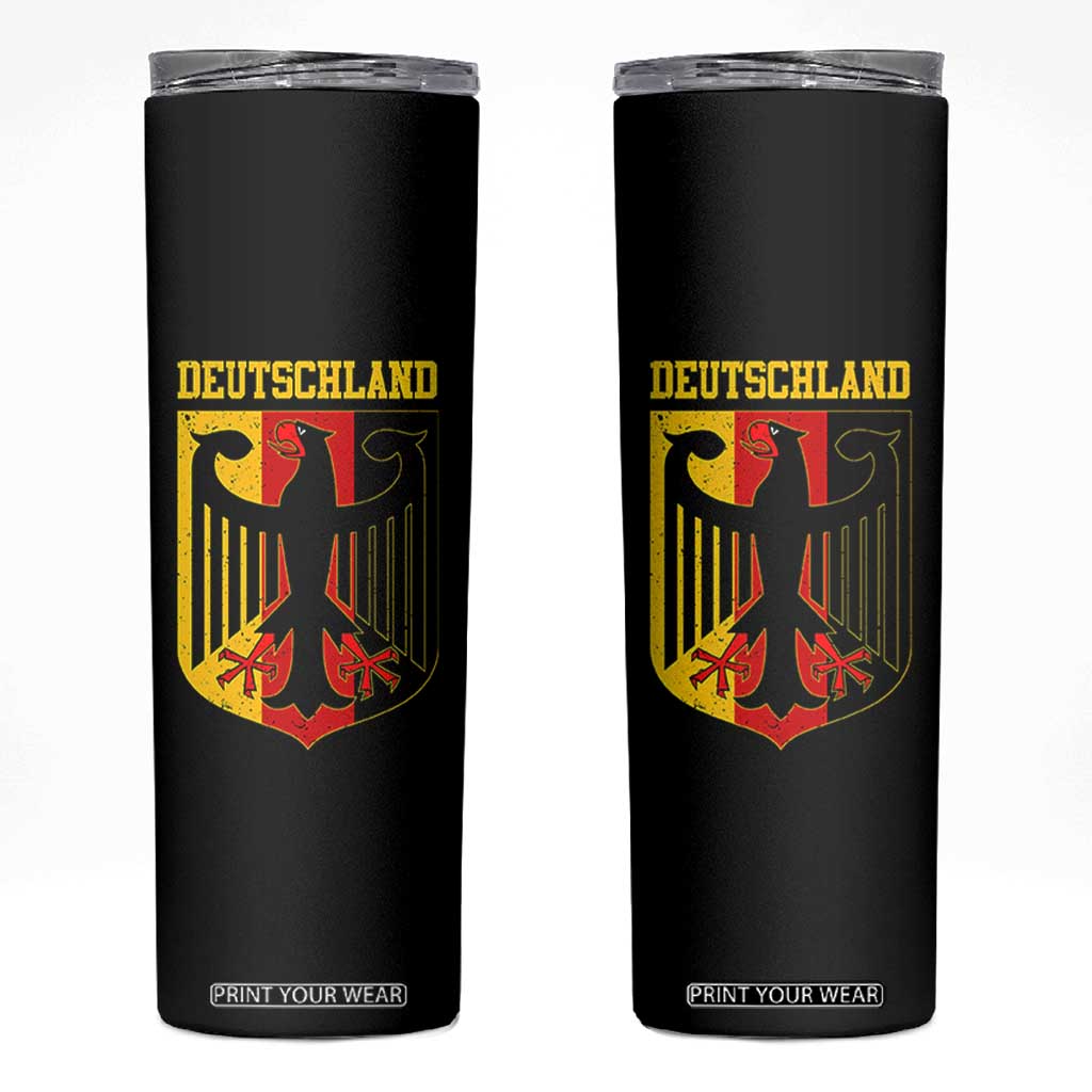 Deutschland German Pride Skinny Tumbler Bundesadler Coat of Arms TS11 Black Print Your Wear