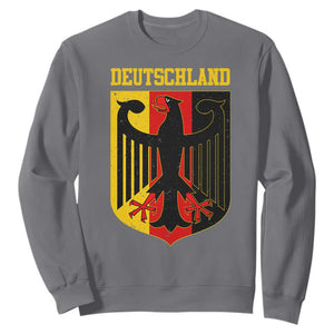 Deutschland German Pride Sweatshirt Bundesadler Coat of Arms TS11 Charcoal Print Your Wear