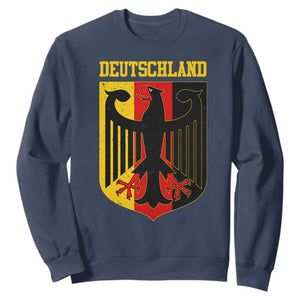 Deutschland German Pride Sweatshirt Bundesadler Coat of Arms TS11 Navy Print Your Wear