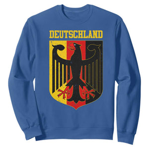 Deutschland German Pride Sweatshirt Bundesadler Coat of Arms TS11 Royal Blue Print Your Wear