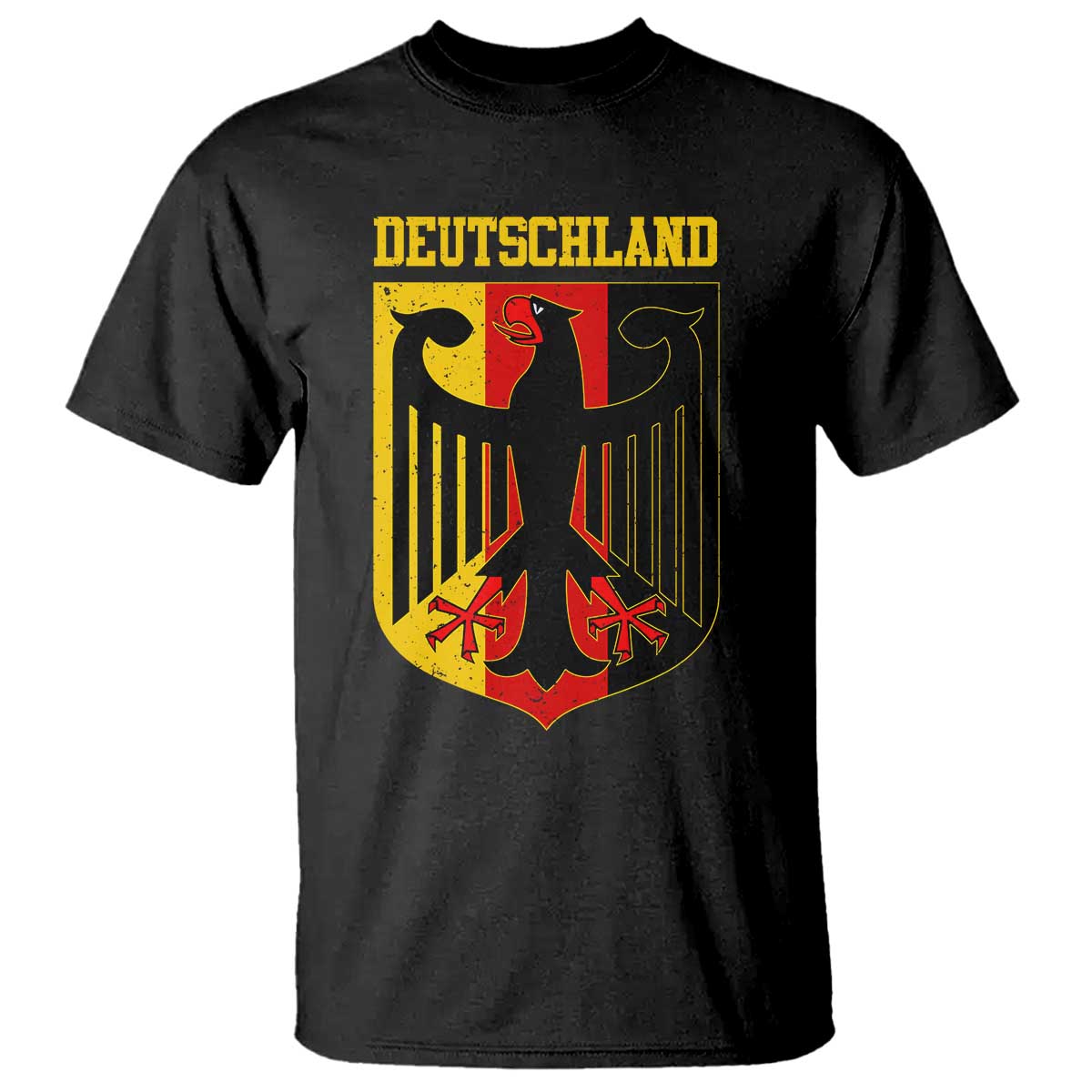 Deutschland German Pride T Shirt Bundesadler Coat of Arms TS11 Black Print Your Wear