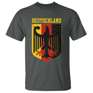 Deutschland German Pride T Shirt Bundesadler Coat of Arms TS11 Dark Heather Print Your Wear