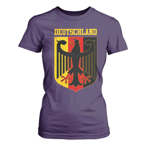 Deutschland German Pride T Shirt For Women Bundesadler Coat of Arms TS11 Purple Print Your Wear