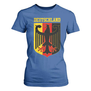 Deutschland German Pride T Shirt For Women Bundesadler Coat of Arms TS11 Royal Blue Print Your Wear