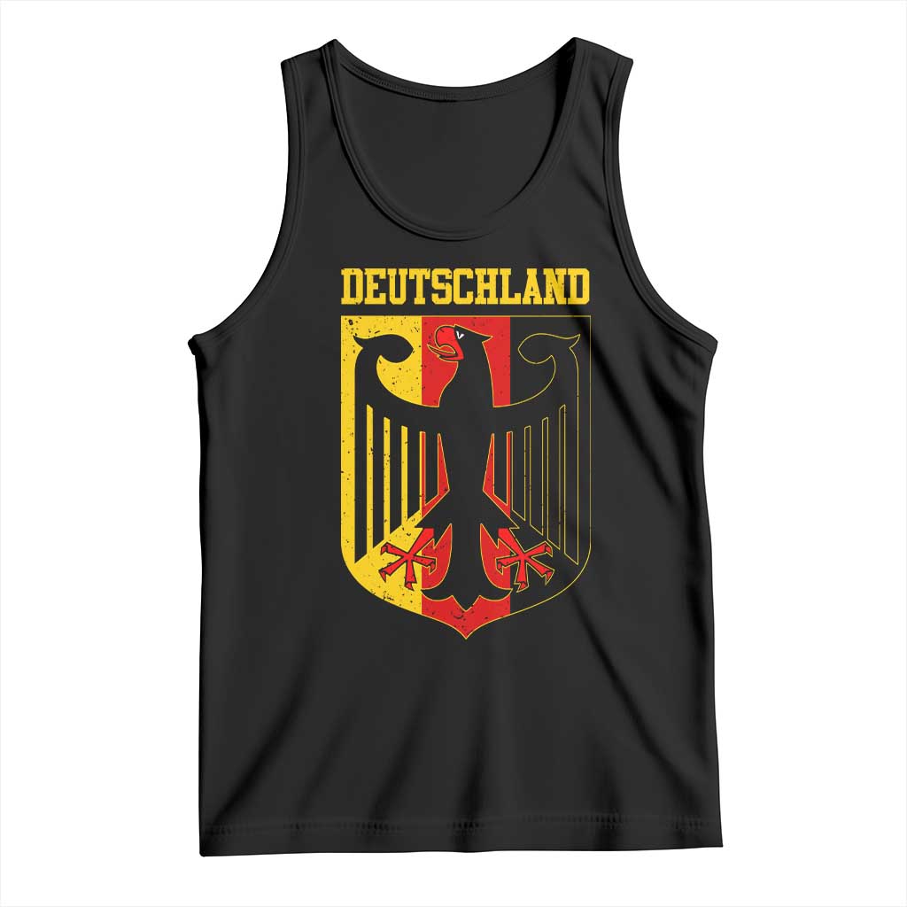 Deutschland German Pride Tank Top Bundesadler Coat of Arms TS11 Black Print Your Wear