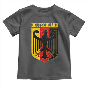 Deutschland German Pride Toddler T Shirt Bundesadler Coat of Arms TS11 Dark Heather Print Your Wear