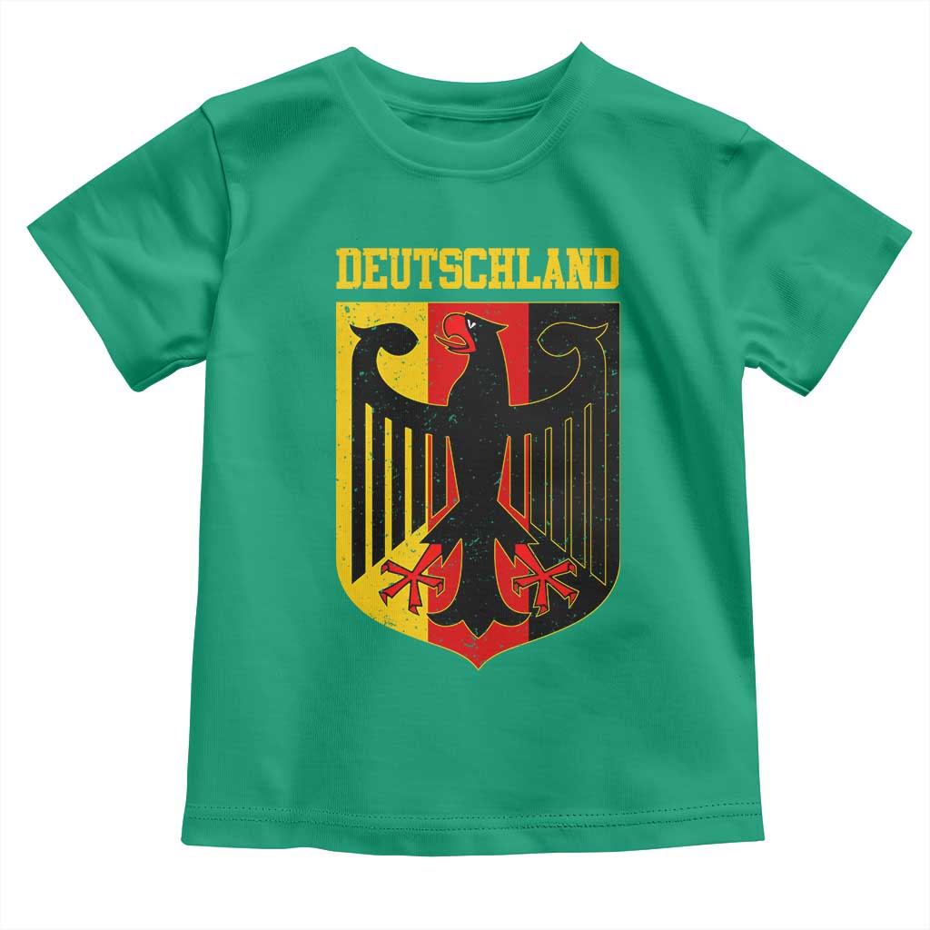 Deutschland German Pride Toddler T Shirt Bundesadler Coat of Arms TS11 Irish Green Print Your Wear