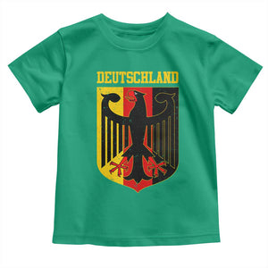 Deutschland German Pride Toddler T Shirt Bundesadler Coat of Arms TS11 Irish Green Print Your Wear