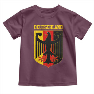 Deutschland German Pride Toddler T Shirt Bundesadler Coat of Arms TS11 Maroon Print Your Wear