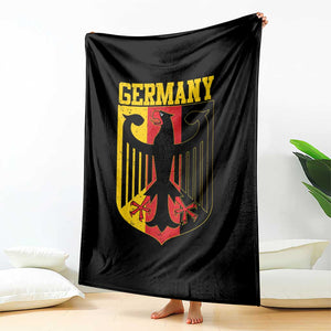 Proud Germany Throw Blanket Bundesadler Coat of Arms German Flag TS11 Print Your Wear