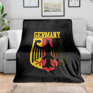 Proud Germany Throw Blanket Bundesadler Coat of Arms German Flag TS11 Print Your Wear
