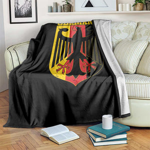 Proud Germany Throw Blanket Bundesadler Coat of Arms German Flag TS11 Print Your Wear